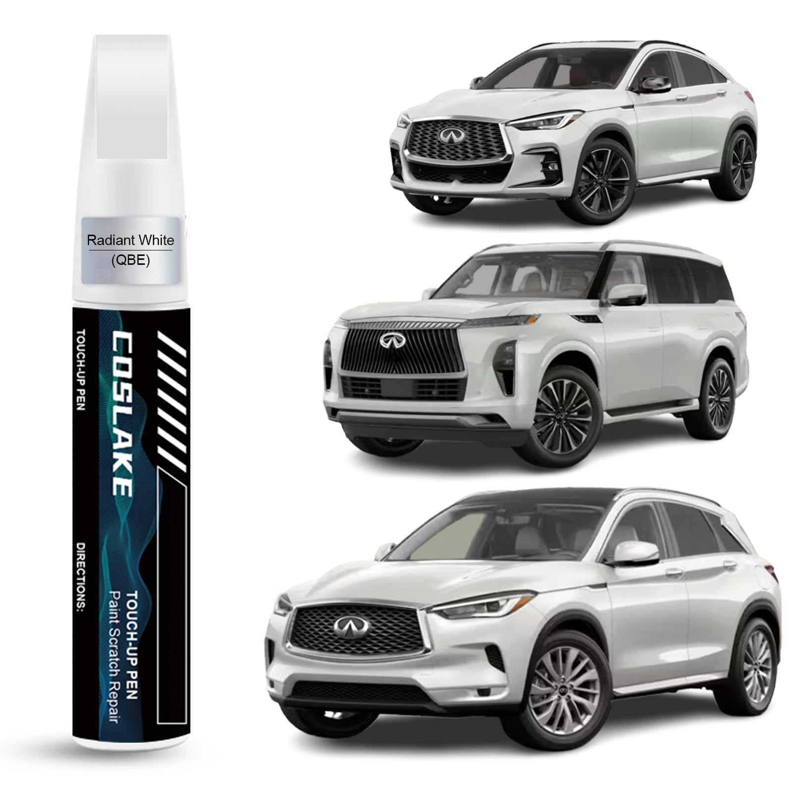 Amazon.com: COSLAKE Car Touch Up Paint(Radiant White(QBE)) for